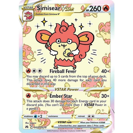 Simisear VSTAR - Crown Zenith: Galarian Gallery (CRZ:GG)