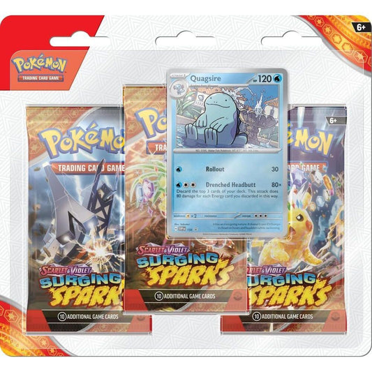 Surging Sparks 3 Pack Blisters [Quagsire] - SV08: Surging Sparks (SSP)