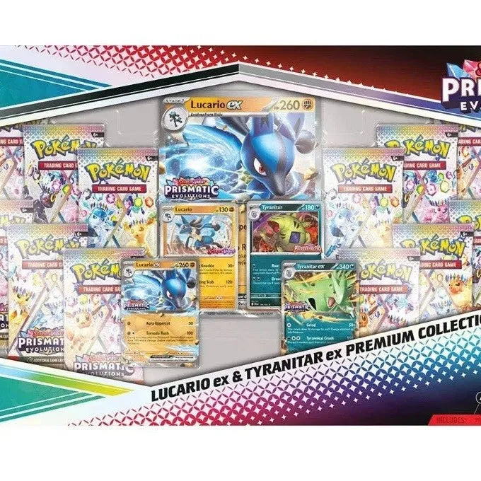 Prismatic Evolutions Lucario ex & Tyranitar ex Premium Collection (Sam's Club) - Miscellaneous Cards & Products (MCAP)