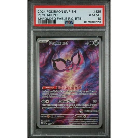 PSA 10 Pecharunt - 129 (Pokemon Center Exclusive) 129 Sv: Scarlet & Violet Promo